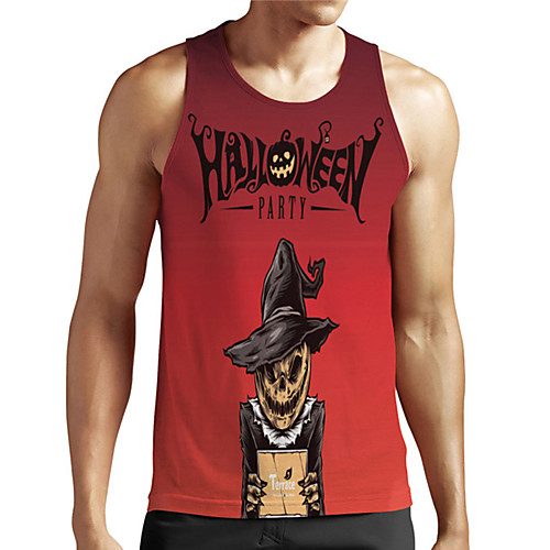 Men's Unisex Tank Top Undershirt 3D Print Halloween Graphic Prints Plus Size Print Sleeveless Casual Tops Basic Designer Big and Tall Red
Men's Unisex Tank Top Undershirt 3D Print Halloween Graphic Prints Plus Size Print Sleeveless Casual Tops Basic Designer Big and Tall Red