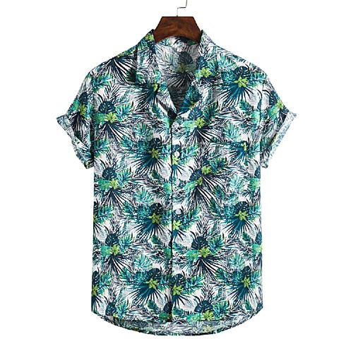 Men's Shirt Other Prints Leaves Print Short Sleeve Casual Tops Hawaiian Green / White
Men's Shirt Other Prints Leaves Print Short Sleeve Casual Tops Hawaiian Green / White