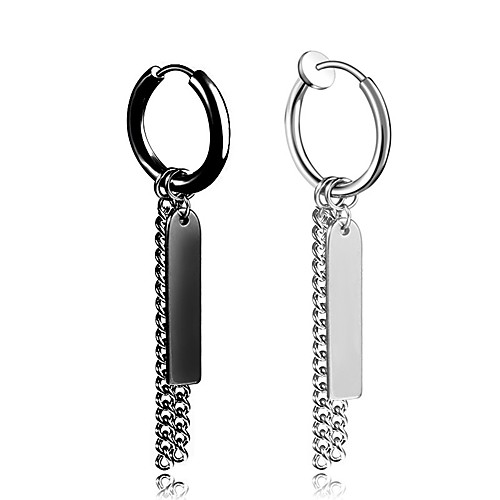 Men's Earrings Classic Holiday Birthday Stylish Simple Stainless Steel Earrings Jewelry Silver / White / Black For Street Formal Date Festival 1pc
Men's Earrings Classic Holiday Birthday Stylish Simple Stainless Steel Earrings Jewelry Silver / White / Black For Street Formal Date Festival 1pc