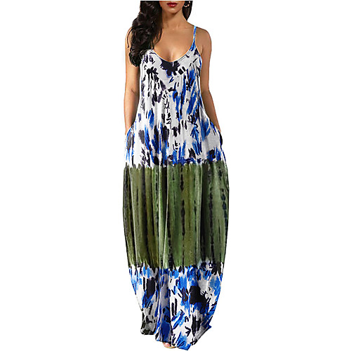 Women's Strap Dress Maxi long Dress Blue Purple Green Light Blue Sleeveless Tie Dye Summer Casual 2021 S M L XL XXL
Women's Strap Dress Maxi long Dress Blue Purple Green Light Blue Sleeveless Tie Dye Summer Casual 2021 S M L XL XXL
