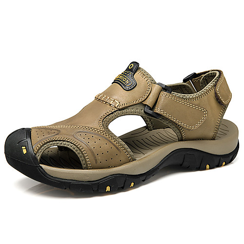 Men's Sandals Fishermen sandals Outdoor Hiking Sandals Casual Nappa Leather dark brown khaki Brown Spring & Summer
Men's Sandals Fishermen sandals Outdoor Hiking Sandals Casual Nappa Leather dark brown khaki Brown Spring & Summer