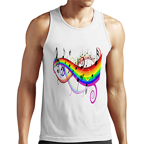 Men's Unisex Tank Top Undershirt Shirt 3D Print Graphic Prints Notes Plus Size Print Sleeveless Casual Tops Basic Designer Big and Tall Round Neck White / Summer
Men's Unisex Tank Top Undershirt Shirt 3D Print Graphic Prints Notes Plus Size Print Sleeveless Casual Tops Basic Designer Big and Tall Round Neck White / Summer