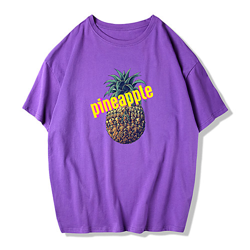 Men's Unisex Tee T shirt Hot Stamping Graphic Prints Pineapple Plus Size Print Short Sleeve Street Tops Cotton Basic Designer Big and Tall Round Neck White Black Blue / Summer
Men's Unisex Tee T shirt Hot Stamping Graphic Prints Pineapple Plus Size Print Short Sleeve Street Tops Cotton Basic Designer Big and Tall Round Neck White Black Blue / Summer