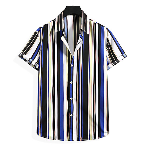 Men's Shirt Other Prints Striped Short Sleeve Daily Tops Basic Classic Blue Red
Men's Shirt Other Prints Striped Short Sleeve Daily Tops Basic Classic Blue Red