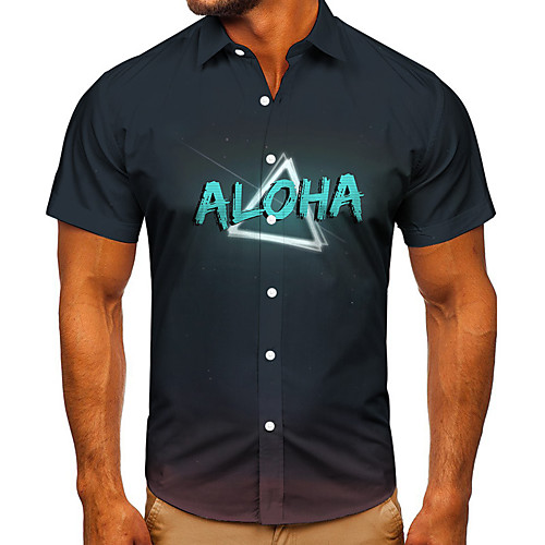 Men's Shirt 3D Print Graphic Prints Letter Button-Down Short Sleeve Street Tops Casual Fashion Classic Breathable Black
Men's Shirt 3D Print Graphic Prints Letter Button-Down Short Sleeve Street Tops Casual Fashion Classic Breathable Black