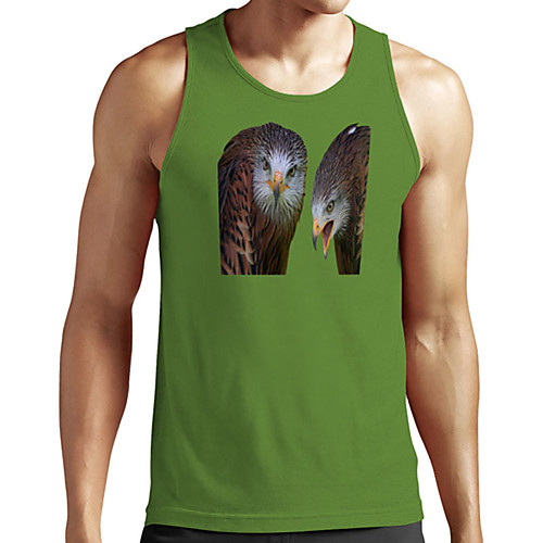 Men's Unisex Tank Top Undershirt 3D Print Graphic Prints Owl Plus Size Print Sleeveless Casual Tops Basic Designer Big and Tall Green
Men's Unisex Tank Top Undershirt 3D Print Graphic Prints Owl Plus Size Print Sleeveless Casual Tops Basic Designer Big and Tall Green