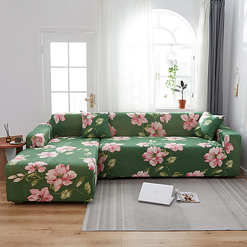 Green Floral Print Dustproof All-powerful Slipcovers Stretch L Shape Sofa Cover Super Soft Fabric Couch Cover Sofa Furniture Protector with One Free Boster Case
Green Floral Print Dustproof All-powerful Slipcovers Stretch L Shape Sofa Cover Super Soft Fabric Couch Cover Sofa Furniture Protector with One Free Boster Case