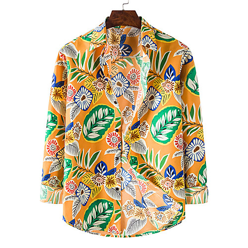 Men's Shirt Other Prints Graphic Leaves Long Sleeve Casual Tops Casual Light Yellow
Men's Shirt Other Prints Graphic Leaves Long Sleeve Casual Tops Casual Light Yellow