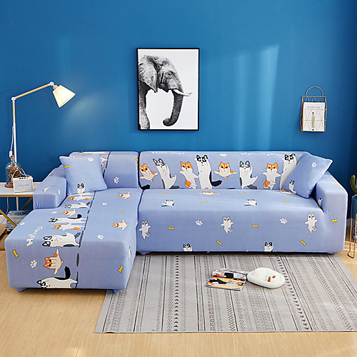 Cartoon Pet Dog Print Dustproof All-powerful Slipcovers Stretch L Shape Sofa Cover Super Soft Fabric Couch Cover Sofa Furniture Protector with One Free Boster Case
Cartoon Pet Dog Print Dustproof All-powerful Slipcovers Stretch L Shape Sofa Cover Super Soft Fabric Couch Cover Sofa Furniture Protector with One Free Boster Case