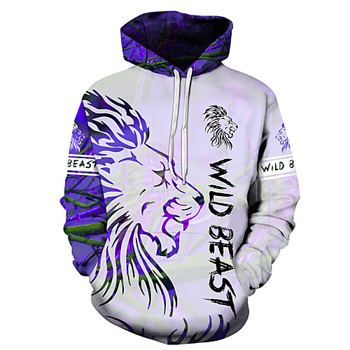 Men's Unisex Plus Size Pullover Hoodie Sweatshirt Graphic Prints Lion Print Hooded Casual Daily Holiday 3D Print Basic Designer Hoodies Sweatshirts Long Sleeve Blue Green Brown
Men's Unisex Plus Size Pullover Hoodie Sweatshirt Graphic Prints Lion Print Hooded Casual Daily Holiday 3D Print Basic Designer Hoodies Sweatshirts Long Sleeve Blue Green Brown