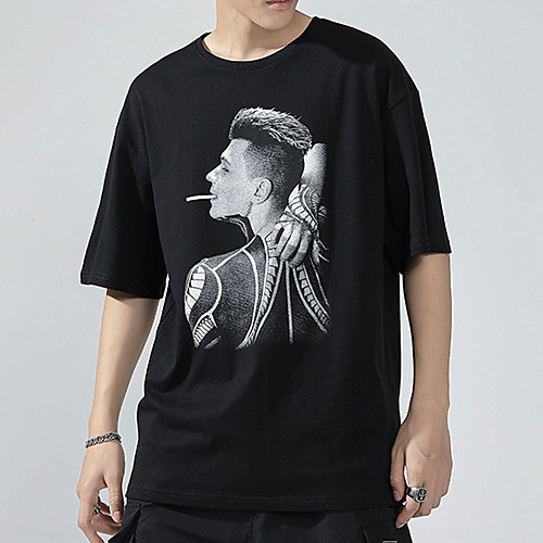 Men's Unisex Tee T shirt Hot Stamping Graphic Prints Human Plus Size Short Sleeve Casual Tops 100% Cotton Basic Vintage Designer Big and Tall White Black
Men's Unisex Tee T shirt Hot Stamping Graphic Prints Human Plus Size Short Sleeve Casual Tops 100% Cotton Basic Vintage Designer Big and Tall White Black