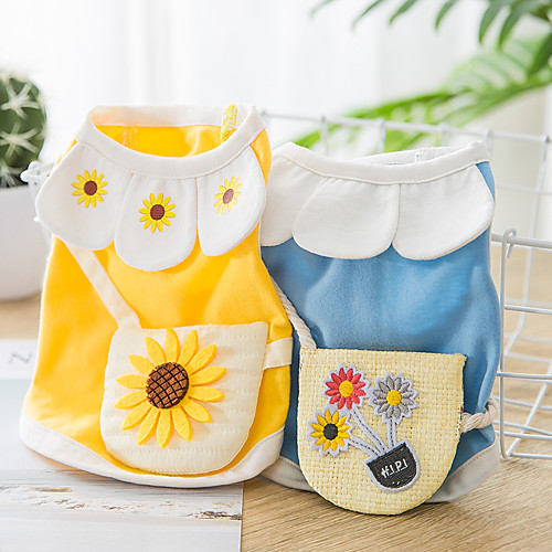 Dog Cat Dress Daisy Elegant Adorable Cute Dailywear Casual / Daily Dog Clothes Puppy Clothes Dog Outfits Breathable Yellow Blue Pink Costume for Girl and Boy Dog Cotton XS S M L XL XXL 
Dog Cat Dress Daisy Elegant Adorable Cute Dailywear Casual / Daily Dog Clothes Puppy Clothes Dog Outfits Breathable Yellow Blue Pink Costume for Girl and Boy Dog Cotton XS S M L XL XXL