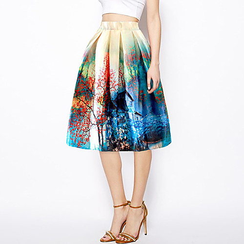 Women's Date Vacation Basic Streetwear Skirts Floral / Botanical Tulle Pleated Print Blue
Women's Date Vacation Basic Streetwear Skirts Floral / Botanical Tulle Pleated Print Blue