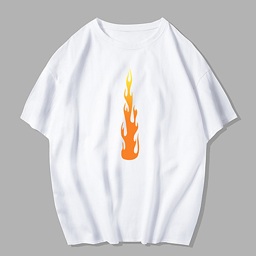 Men's Unisex Tee T shirt Hot Stamping Graphic Prints Flame Plus Size Print Short Sleeve Street Tops 100% Cotton Basic Designer Big and Tall White Black Blue
Men's Unisex Tee T shirt Hot Stamping Graphic Prints Flame Plus Size Print Short Sleeve Street Tops 100% Cotton Basic Designer Big and Tall White Black Blue