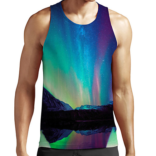 Men's Unisex Tank Top Undershirt 3D Print Scenery Graphic Prints Plus Size Print Sleeveless Casual Tops Basic Fashion Designer Breathable Blue
Men's Unisex Tank Top Undershirt 3D Print Scenery Graphic Prints Plus Size Print Sleeveless Casual Tops Basic Fashion Designer Breathable Blue