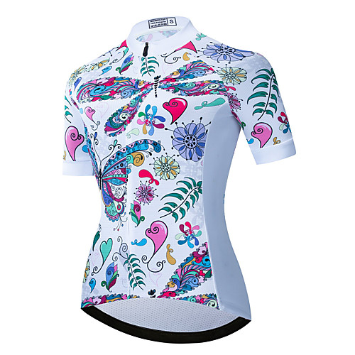 21Grams Women's Short Sleeve Cycling Jersey Summer Spandex Polyester White Butterfly Bike Jersey Top Mountain Bike MTB Road Bike Cycling Quick Dry Moisture Wicking Breathable Sports Clothing Apparel
21Grams Women's Short Sleeve Cycling Jersey Summer Spandex Polyester White Butterfly Bike Jersey Top Mountain Bike MTB Road Bike Cycling Quick Dry Moisture Wicking Breathable Sports Clothing Apparel