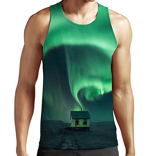 Men's Unisex Tank Top Undershirt 3D Print Scenery Graphic Prints Plus Size Print Sleeveless Casual Tops Basic Fashion Designer Breathable Green
Men's Unisex Tank Top Undershirt 3D Print Scenery Graphic Prints Plus Size Print Sleeveless Casual Tops Basic Fashion Designer Breathable Green