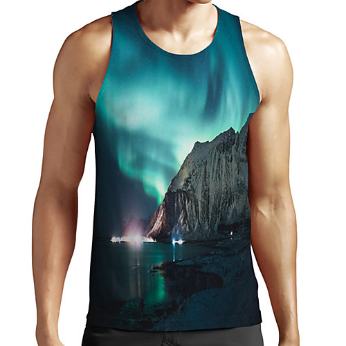 Men's Unisex Tank Top Undershirt 3D Print Scenery Graphic Prints Plus Size Print Sleeveless Casual Tops Basic Fashion Designer Breathable Blue
Men's Unisex Tank Top Undershirt 3D Print Scenery Graphic Prints Plus Size Print Sleeveless Casual Tops Basic Fashion Designer Breathable Blue