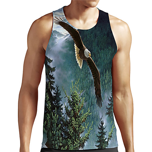 Men's Unisex Tank Top Undershirt 3D Print Graphic Prints Eagle Animal Plus Size Print Sleeveless Casual Tops Basic Designer Big and Tall Green
Men's Unisex Tank Top Undershirt 3D Print Graphic Prints Eagle Animal Plus Size Print Sleeveless Casual Tops Basic Designer Big and Tall Green