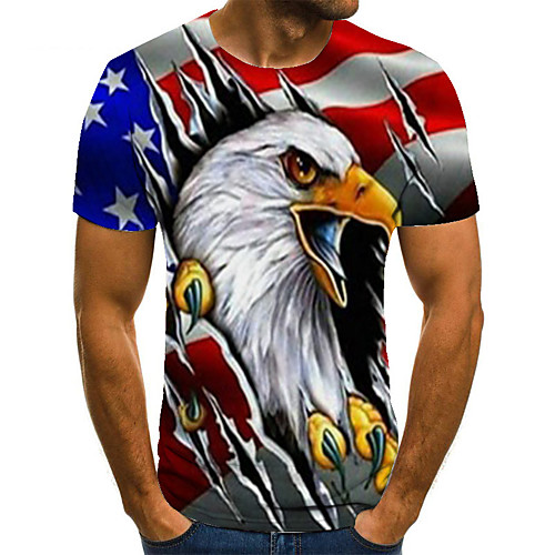 Men's Unisex Tee T shirt 3D Print Graphic Prints Eagle Plus Size Print Short Sleeve Casual Tops Basic Fashion Designer Big and Tall Red
Men's Unisex Tee T shirt 3D Print Graphic Prints Eagle Plus Size Print Short Sleeve Casual Tops Basic Fashion Designer Big and Tall Red