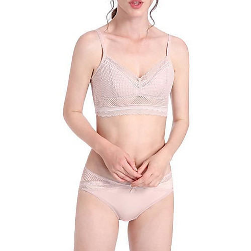 Women's Bra & Panty Set Underwire Bra 3/4 Cup Solid Color Sexy Blushing Pink
Women's Bra & Panty Set Underwire Bra 3/4 Cup Solid Color Sexy Blushing Pink