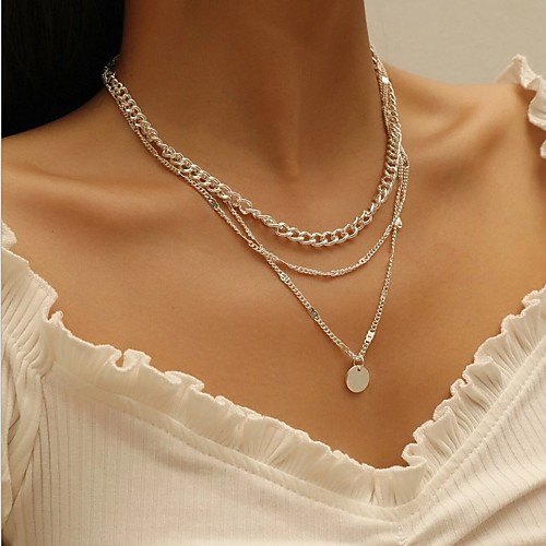 Women's Necklace Stacking Stackable Simple Vintage European Alloy Silver Gold 30-50 cm Necklace Jewelry For Anniversary Street Prom Birthday Party Festival
Women's Necklace Stacking Stackable Simple Vintage European Alloy Silver Gold 30-50 cm Necklace Jewelry For Anniversary Street Prom Birthday Party Festival