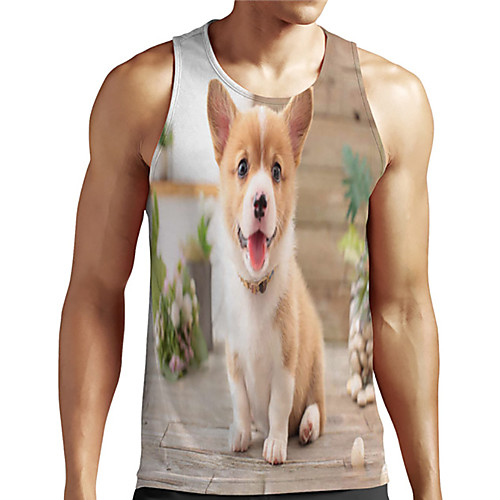 Men's Unisex Tank Top Undershirt 3D Print Dog Graphic Prints Animal Plus Size Print Sleeveless Casual Tops Basic Designer Big and Tall Khaki
Men's Unisex Tank Top Undershirt 3D Print Dog Graphic Prints Animal Plus Size Print Sleeveless Casual Tops Basic Designer Big and Tall Khaki