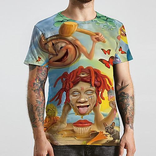 Men's Unisex Tee T shirt 3D Print Graphic Prints Human face Plus Size Print Short Sleeve Casual Tops Basic Designer Big and Tall Blue
Men's Unisex Tee T shirt 3D Print Graphic Prints Human face Plus Size Print Short Sleeve Casual Tops Basic Designer Big and Tall Blue