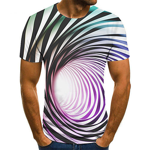 Men's Unisex Tee T shirt 3D Print Optical Illusion Graphic Prints Plus Size Print Short Sleeve Casual Tops Basic Fashion Designer Big and Tall Purple
Men's Unisex Tee T shirt 3D Print Optical Illusion Graphic Prints Plus Size Print Short Sleeve Casual Tops Basic Fashion Designer Big and Tall Purple