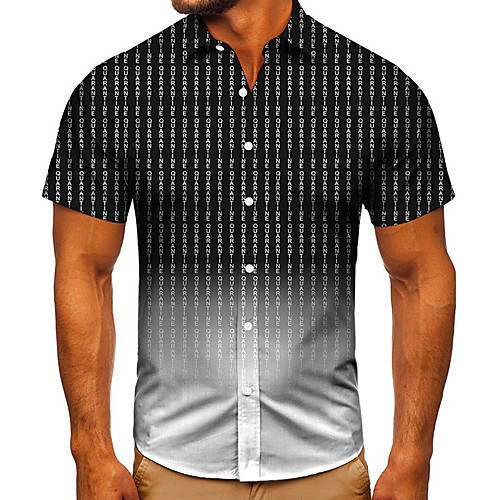 Men's Shirt 3D Print Graphic Prints Letter Button-Down Short Sleeve Street Tops Casual Fashion Classic Breathable Black
Men's Shirt 3D Print Graphic Prints Letter Button-Down Short Sleeve Street Tops Casual Fashion Classic Breathable Black