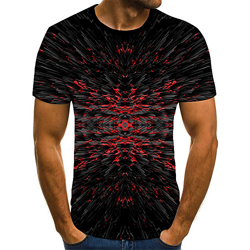 Men's Unisex Tee T shirt 3D Print Color Block Graphic Prints Plus Size Print Short Sleeve Casual Tops Basic Fashion Designer Big and Tall Black
Men's Unisex Tee T shirt 3D Print Color Block Graphic Prints Plus Size Print Short Sleeve Casual Tops Basic Fashion Designer Big and Tall Black