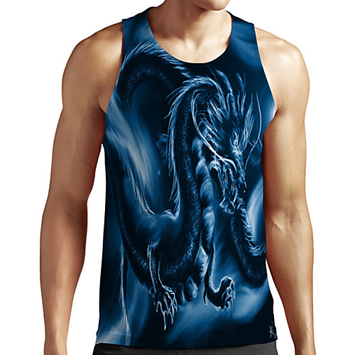 Men's Unisex Tank Top Undershirt 3D Print Dragon Graphic Prints Plus Size Print Sleeveless Casual Tops Basic Designer Big and Tall Blue
Men's Unisex Tank Top Undershirt 3D Print Dragon Graphic Prints Plus Size Print Sleeveless Casual Tops Basic Designer Big and Tall Blue