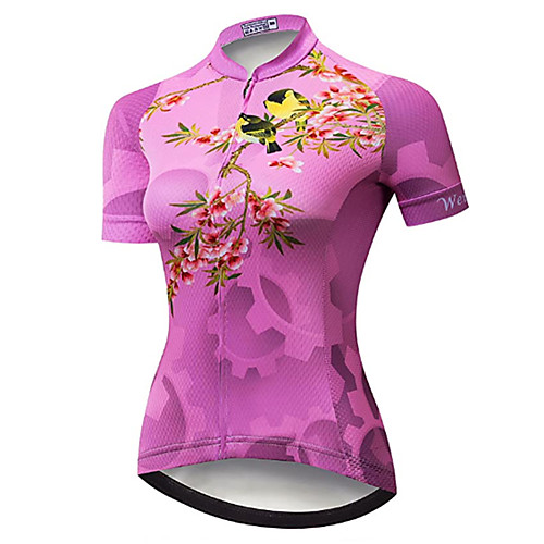21Grams Women's Short Sleeve Cycling Jersey Summer Spandex Polyester Pink Floral Botanical Bird Bike Jersey Top Mountain Bike MTB Road Bike Cycling Quick Dry Moisture Wicking Breathable Sports
21Grams Women's Short Sleeve Cycling Jersey Summer Spandex Polyester Pink Floral Botanical Bird Bike Jersey Top Mountain Bike MTB Road Bike Cycling Quick Dry Moisture Wicking Breathable Sports