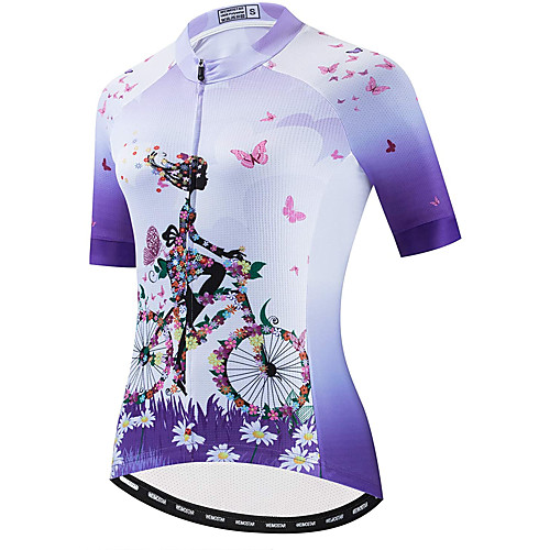 21Grams Women's Short Sleeve Cycling Jersey Summer Spandex Polyester Violet Butterfly Floral Botanical Bike Jersey Top Mountain Bike MTB Road Bike Cycling Quick Dry Moisture Wicking Breathable Sports
21Grams Women's Short Sleeve Cycling Jersey Summer Spandex Polyester Violet Butterfly Floral Botanical Bike Jersey Top Mountain Bike MTB Road Bike Cycling Quick Dry Moisture Wicking Breathable Sports
