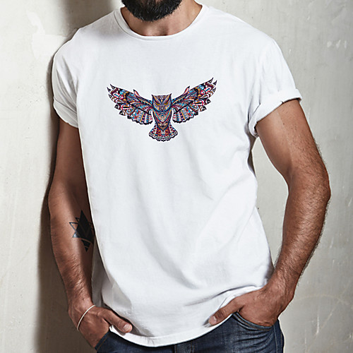 Men's Unisex Tee T shirt Hot Stamping Graphic Prints Owl Animal Plus Size Print Short Sleeve Casual Tops Cotton Basic Fashion Designer Big and Tall White
Men's Unisex Tee T shirt Hot Stamping Graphic Prints Owl Animal Plus Size Print Short Sleeve Casual Tops Cotton Basic Fashion Designer Big and Tall White