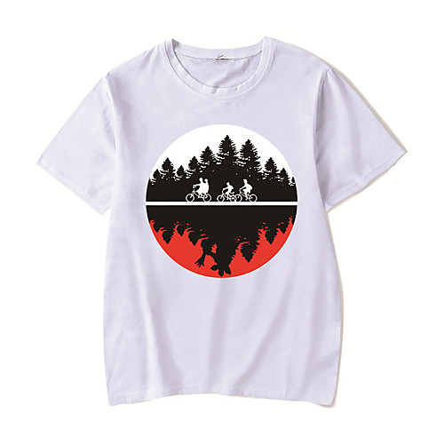 Men's Unisex Tee T shirt Hot Stamping Anime Graphic Prints Plus Size Stranger Things Print Short Sleeve Casual Tops Cotton Basic Designer Big and Tall White Black Red
Men's Unisex Tee T shirt Hot Stamping Anime Graphic Prints Plus Size Stranger Things Print Short Sleeve Casual Tops Cotton Basic Designer Big and Tall White Black Red