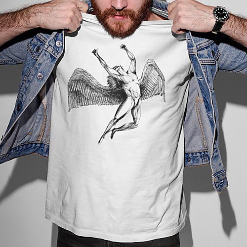 Men's Unisex Tee T shirt Hot Stamping Graphic Prints Angel Plus Size Print Short Sleeve Casual Tops Cotton Basic Vintage Designer Big and Tall White
Men's Unisex Tee T shirt Hot Stamping Graphic Prints Angel Plus Size Print Short Sleeve Casual Tops Cotton Basic Vintage Designer Big and Tall White