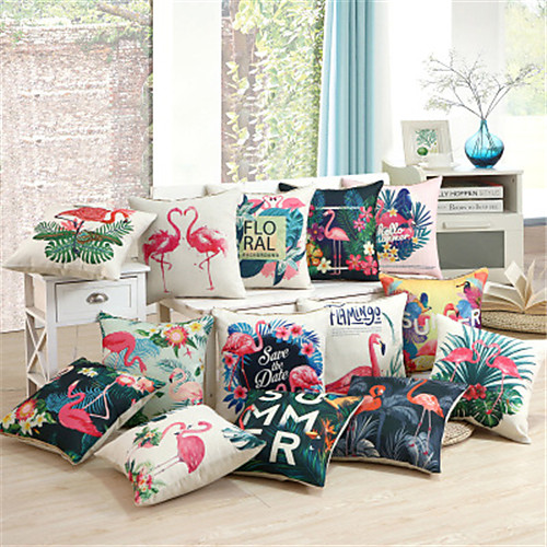 Double Side Cushion Cover 1PC Faux Linen Soft Decorative Square Throw Pillow Cover Cushion Case Pillowcase for Sofa Bedroom Superior Quality Machine Washable Flamingo
Double Side Cushion Cover 1PC Faux Linen Soft Decorative Square Throw Pillow Cover Cushion Case Pillowcase for Sofa Bedroom Superior Quality Machine Washable Flamingo