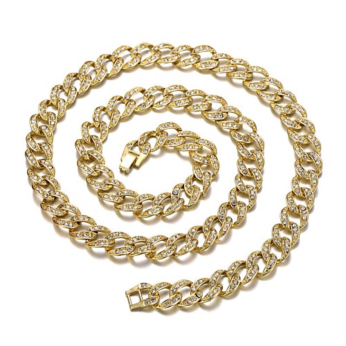 Women's Men's Choker Necklace Cuban Link Trendy Alloy Silver Gold 45 cm Necklace Jewelry 1pc For Street Festival
Women's Men's Choker Necklace Cuban Link Trendy Alloy Silver Gold 45 cm Necklace Jewelry 1pc For Street Festival