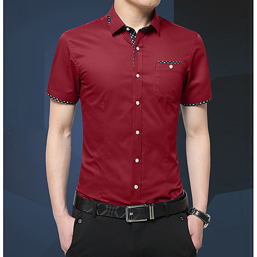 Men's Shirt Other Prints Solid Colored Solid Color Short Sleeve Casual Tops Basic Casual Standing Collar Royal Blue White Black
Men's Shirt Other Prints Solid Colored Solid Color Short Sleeve Casual Tops Basic Casual Standing Collar Royal Blue White Black
