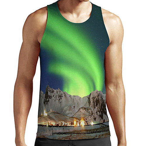 Men's Unisex Tank Top Undershirt 3D Print Scenery Graphic Prints Plus Size Print Sleeveless Casual Tops Basic Fashion Designer Breathable Green
Men's Unisex Tank Top Undershirt 3D Print Scenery Graphic Prints Plus Size Print Sleeveless Casual Tops Basic Fashion Designer Breathable Green