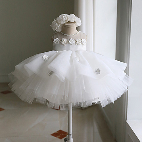 Ball Gown Short / Mini Flower Girl Dresses Wedding POLY Sleeveless Jewel Neck with Appliques
Ball Gown Short / Mini Flower Girl Dresses Wedding POLY Sleeveless Jewel Neck with Appliques