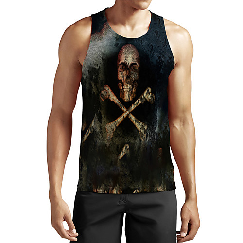 Men's Unisex Tank Top Undershirt 3D Print Graphic Prints Skull Plus Size Print Sleeveless Casual Tops Basic Designer Big and Tall Black
Men's Unisex Tank Top Undershirt 3D Print Graphic Prints Skull Plus Size Print Sleeveless Casual Tops Basic Designer Big and Tall Black