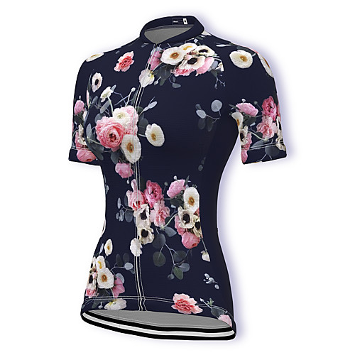 21Grams Women's Short Sleeve Cycling Jersey Summer Spandex Polyester Dark Navy Floral Botanical Bike Jersey Top Mountain Bike MTB Road Bike Cycling Quick Dry Moisture Wicking Breathable Sports
21Grams Women's Short Sleeve Cycling Jersey Summer Spandex Polyester Dark Navy Floral Botanical Bike Jersey Top Mountain Bike MTB Road Bike Cycling Quick Dry Moisture Wicking Breathable Sports