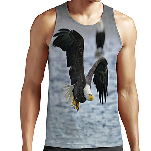 Men's Unisex Tank Top Undershirt 3D Print Graphic Prints Eagle Plus Size Print Sleeveless Casual Tops Basic Designer Big and Tall Gray
Men's Unisex Tank Top Undershirt 3D Print Graphic Prints Eagle Plus Size Print Sleeveless Casual Tops Basic Designer Big and Tall Gray
