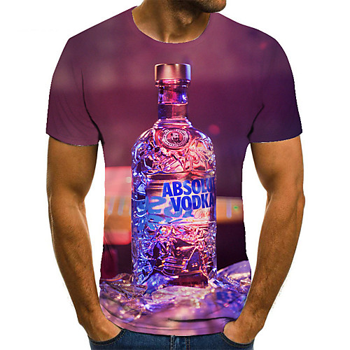 Men's Unisex Tee T shirt 3D Print Graphic Prints Wine bottle Plus Size Print Short Sleeve Casual Tops Basic Fashion Designer Big and Tall Purple
Men's Unisex Tee T shirt 3D Print Graphic Prints Wine bottle Plus Size Print Short Sleeve Casual Tops Basic Fashion Designer Big and Tall Purple