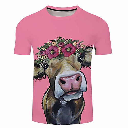 Men's Unisex Tee T shirt 3D Print Graphic Prints Cow Plus Size 3D Print Short Sleeve Casual Tops Basic Designer Big and Tall Green / Red Gray / Red Red
Men's Unisex Tee T shirt 3D Print Graphic Prints Cow Plus Size 3D Print Short Sleeve Casual Tops Basic Designer Big and Tall Green / Red Gray / Red Red