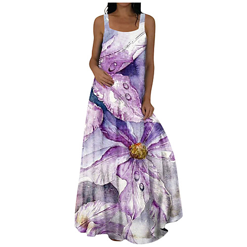Women's Shift Dress Maxi long Dress Blue Yellow Fuchsia Sleeveless Solid Color Summer Casual / Daily 2021 S M L XL 2XL
Women's Shift Dress Maxi long Dress Blue Yellow Fuchsia Sleeveless Solid Color Summer Casual / Daily 2021 S M L XL 2XL