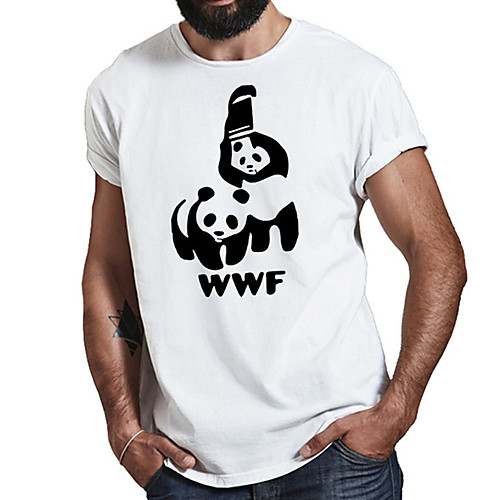 Men's Unisex Tee T shirt Hot Stamping Graphic Prints Panda Animal Plus Size Print Short Sleeve Casual Tops Cotton Basic Fashion Designer Big and Tall White
Men's Unisex Tee T shirt Hot Stamping Graphic Prints Panda Animal Plus Size Print Short Sleeve Casual Tops Cotton Basic Fashion Designer Big and Tall White