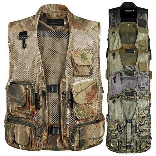 Men's Hiking Fishing Vest Hunting Work Vest Camouflage Outdoor Casual Lightweight with Multi Pockets Summer Travel Cargo Safari Photo Wear Resistance Breathable Waistcoat Jacket Coat Top
Men's Hiking Fishing Vest Hunting Work Vest Camouflage Outdoor Casual Lightweight with Multi Pockets Summer Travel Cargo Safari Photo Wear Resistance Breathable Waistcoat Jacket Coat Top